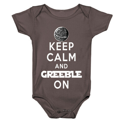 Keep Calm and Greeble On Baby One-Piece