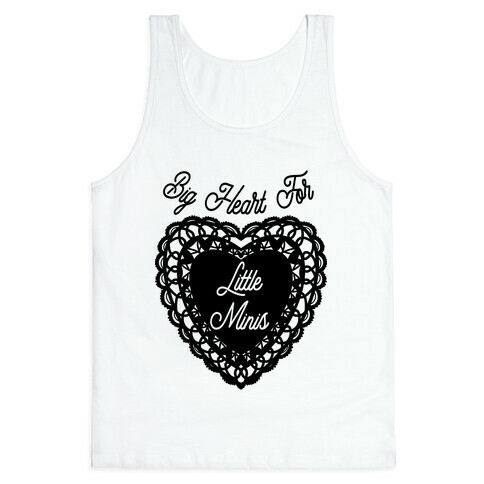 Big Heart for Little Minis White Tank Top