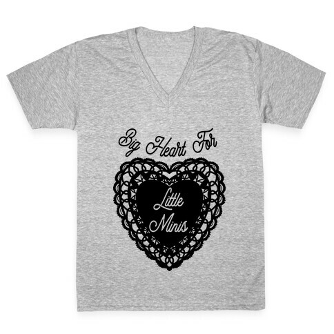 Big Heart for Little Minis White V-Neck Tee Shirt