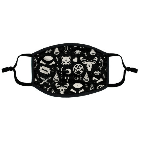 Cute Occult Pattern  Flat Face Mask