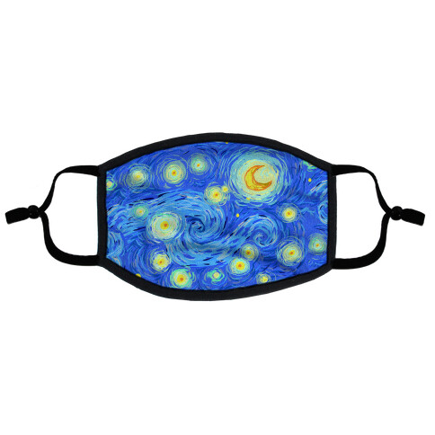 Starry Night Flat Face Mask