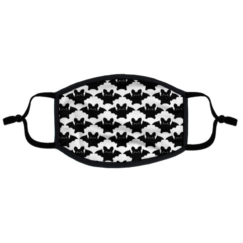 Cute Bats Pattern Flat Face Mask