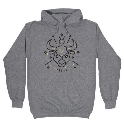 Astrology Taurus Bull Hooded Sweatshirt