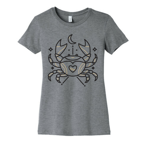 Astrology Cancer Crab Womens T-Shirt