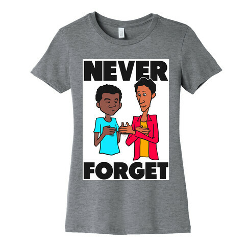 Never Forget (Troy & Abed) Womens T-Shirt