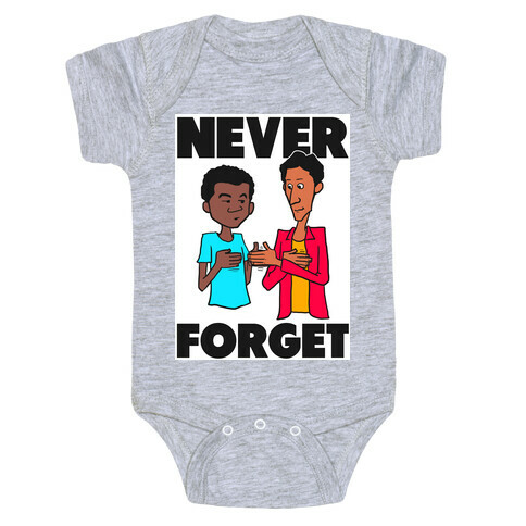 Never Forget (Troy & Abed) Baby One-Piece