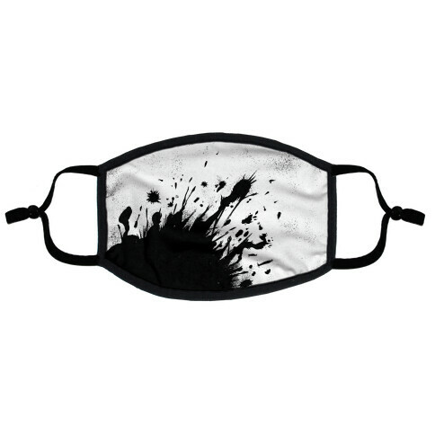 Paint Splatter Flat Face Mask