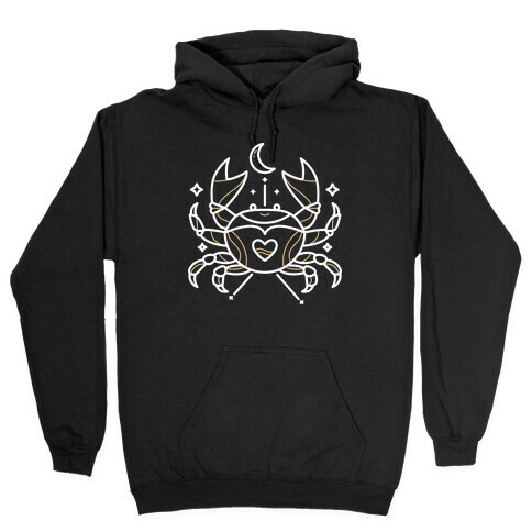 Astrology Cancer Crab Hooded Sweatshirt