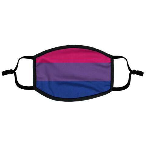 Bi Pride Flag Flat Face Mask