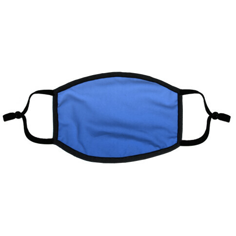 Blue Gradient Flat Face Mask