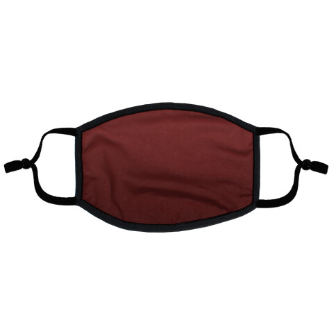 Burgundy Gradient Flat Face Mask