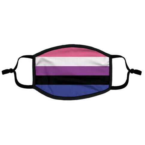 Gender Fluid Pride Flag Flat Face Mask