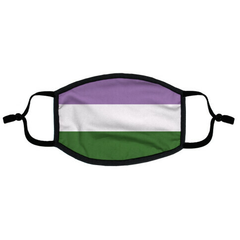 Gender Queer Pride Flag Flat Face Mask