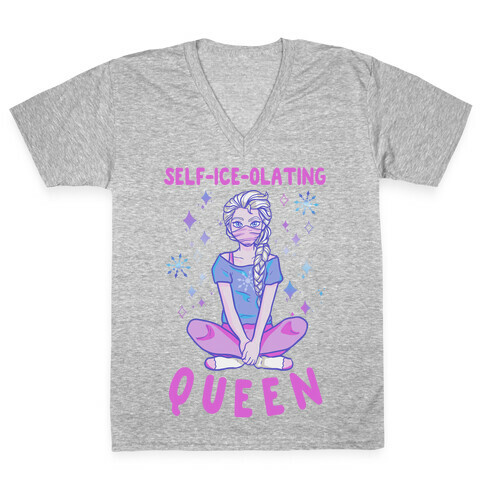 Self-Ice-Olating Queen V-Neck Tee Shirt