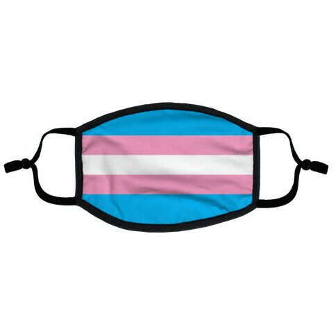 Trans Pride Flag Flat Face Mask