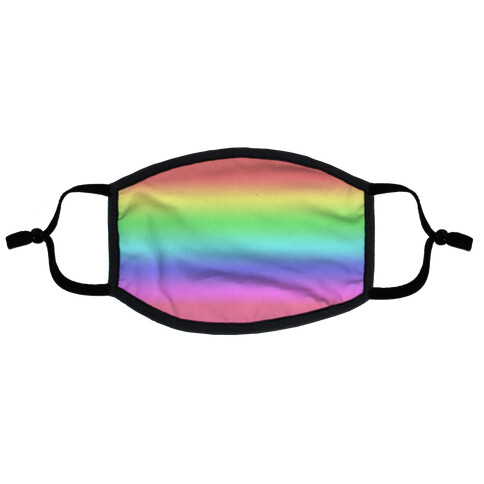 Rainbow Gradient Flat Face Mask