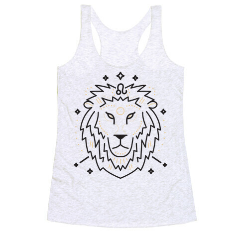 Astrology Leo Lion Racerback Tank Top