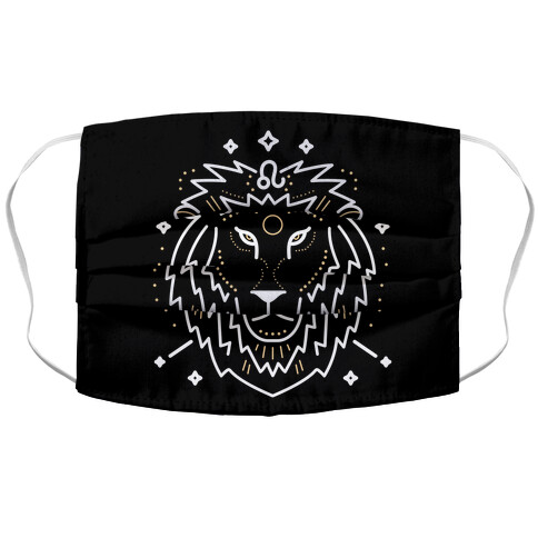 Astrology Leo Lion Accordion Face Mask