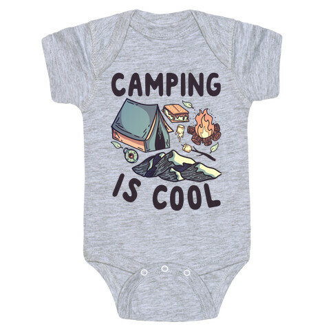 Camping Is Cool Baby One-Piece
