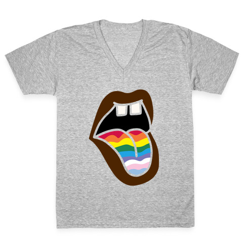 Equality Mouth V-Neck Tee Shirt