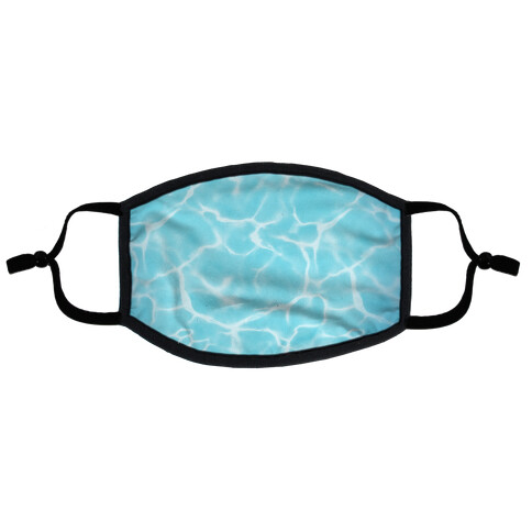 Clear Blue Water Flat Face Mask