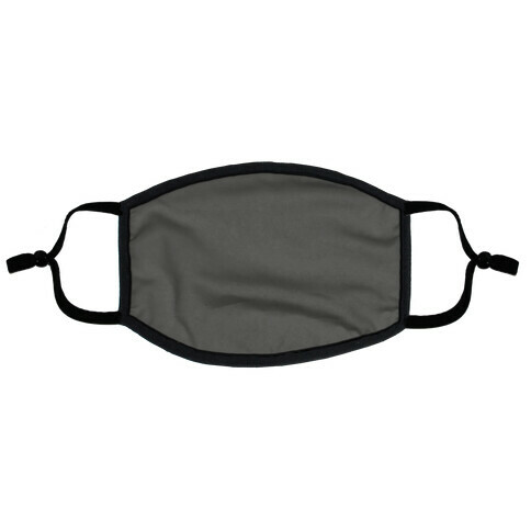 Grey Flat Face Mask