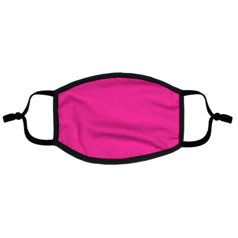 Hot Pink Flat Face Mask