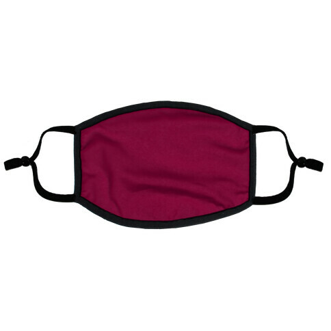 Burgundy Flat Face Mask