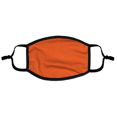 International Orange  Flat Face Mask