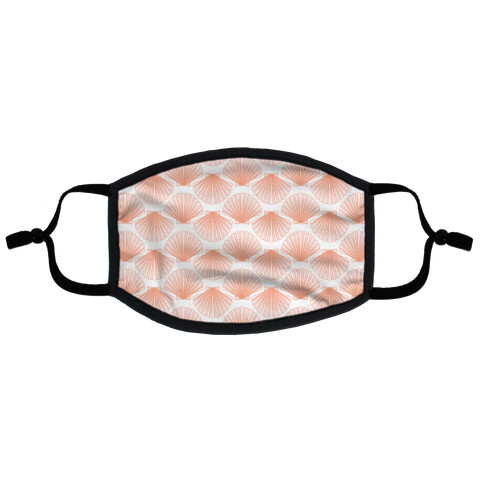 Seashell Pattern Flat Face Mask