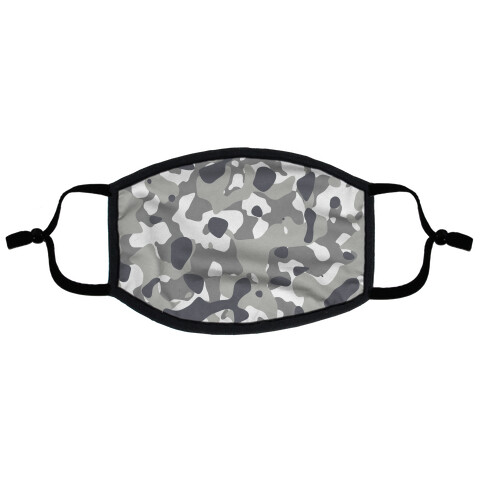 Camo Pattern Flat Face Mask