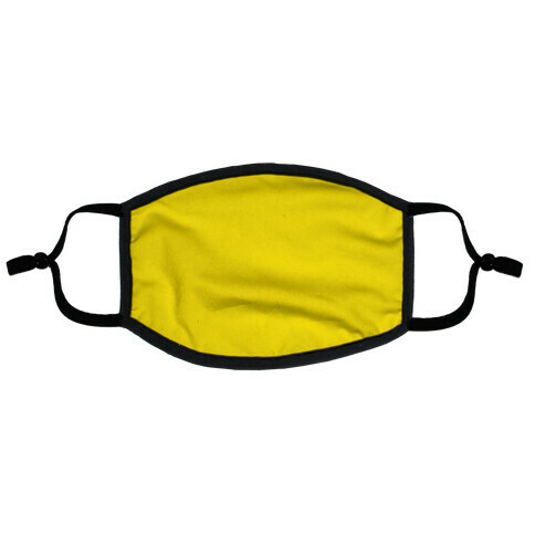 Bright Yellow Flat Face Mask