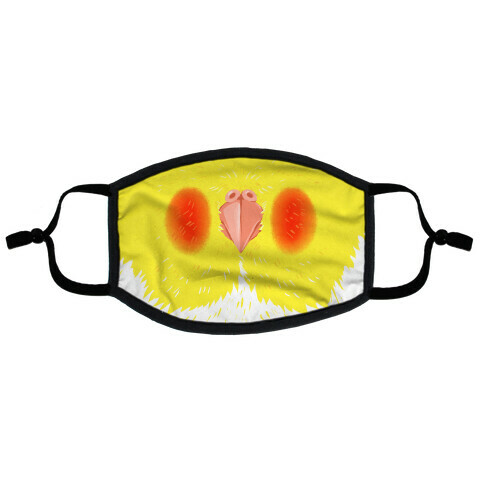 Cockatiel Mouth  Flat Face Mask