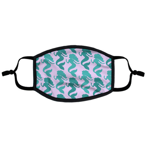 Mermaid Pattern Face Mask Flat Face Mask