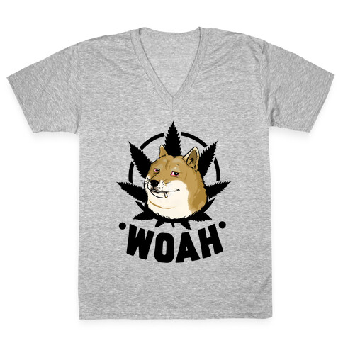 420 Doge V-Neck Tee Shirt