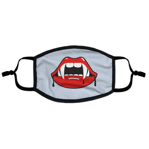 Vampire Vixen Fangs Flat Face Mask