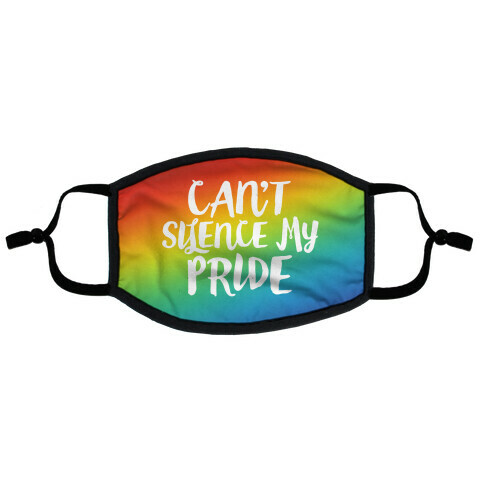 Can't Silence My Pride Flat Face Mask