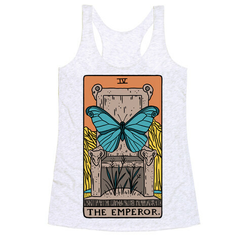 The Emperor Butterfly Tarot Racerback Tank Top