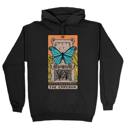 The Emperor Butterfly Tarot Hooded Sweatshirt