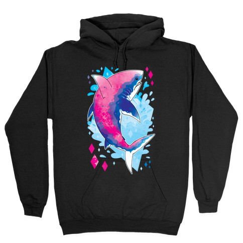 Pride Sharks: Bisexual Hooded Sweatshirt