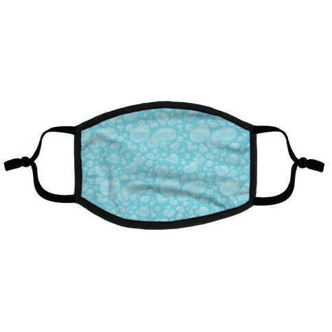 Subtle Bubble Pattern Flat Face Mask