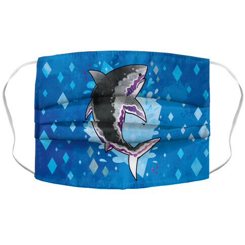 Pride Sharks: Ace Accordion Face Mask