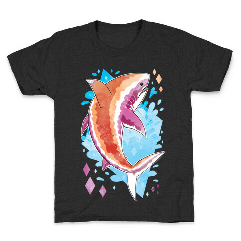 Pride Sharks: Lesbian Kids T-Shirt