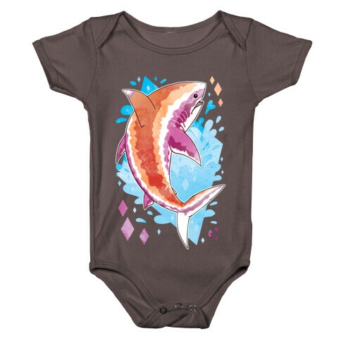 Pride Sharks: Lesbian Baby One-Piece