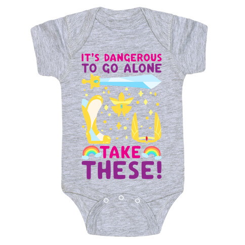 It's Dangerous To Go Alone Take These She-Ra Parody Baby One-Piece