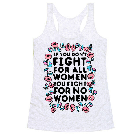 Fight For All Women Racerback Tank Top