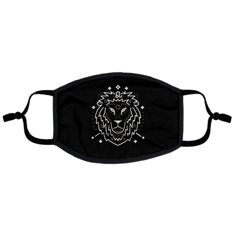 Astrology Leo Lion Flat Face Mask