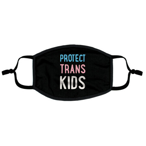 Protect Trans Kids Flat Face Mask