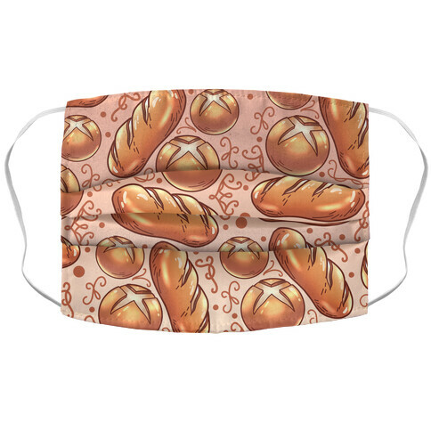 Bread Pattern Accordion Face Mask