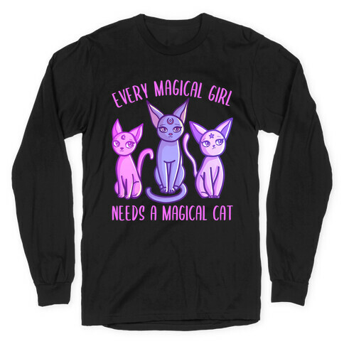 Every Magical Girl Needs a Magical Cat Long Sleeve T-Shirt